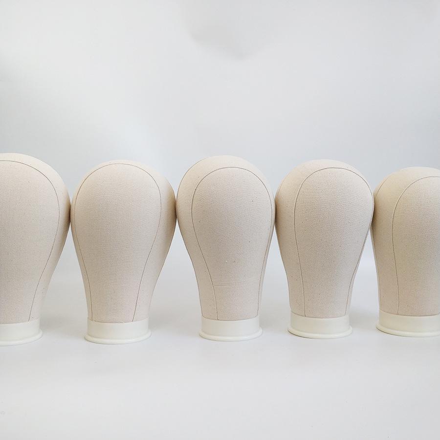 Cork Canvas Mannequin Head Wig Display Stand
