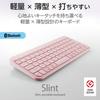 ELECOM Wireless Bluetooth Keyboard, Slint, Slim, Pantograph, Multi-Pairing with 3 Devices, Automatic OS Identification,