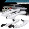 4X Outer Outside Exterior Comfort Access White Door Handle Set For BMW 5 6 7 Series F07 F10 F11 F06 F12 F13 F01 F02 51217231931