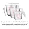 3 Pieces Measuring Cup Set Jug Stackable Kitchen Utensils with Double Scale V Shaped Spout