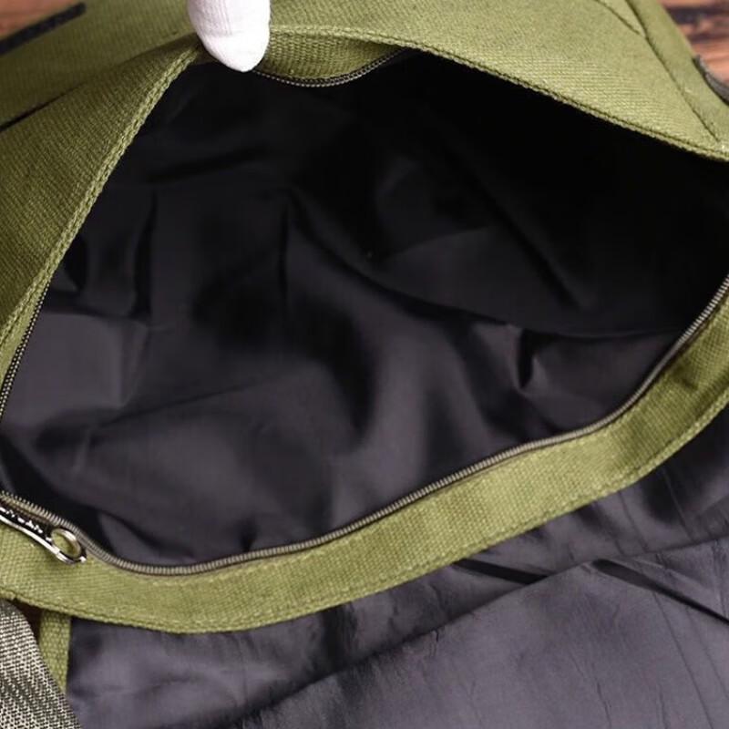Bolsa Transversal de Lona Militar Vintage Cavalo de Ferro