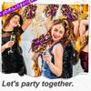 24Pcs Blue Purple Gold Cheerleading Pom Poms With Metallic Foil Plastic Baton Handle For Game Sports Squads Dancing Football