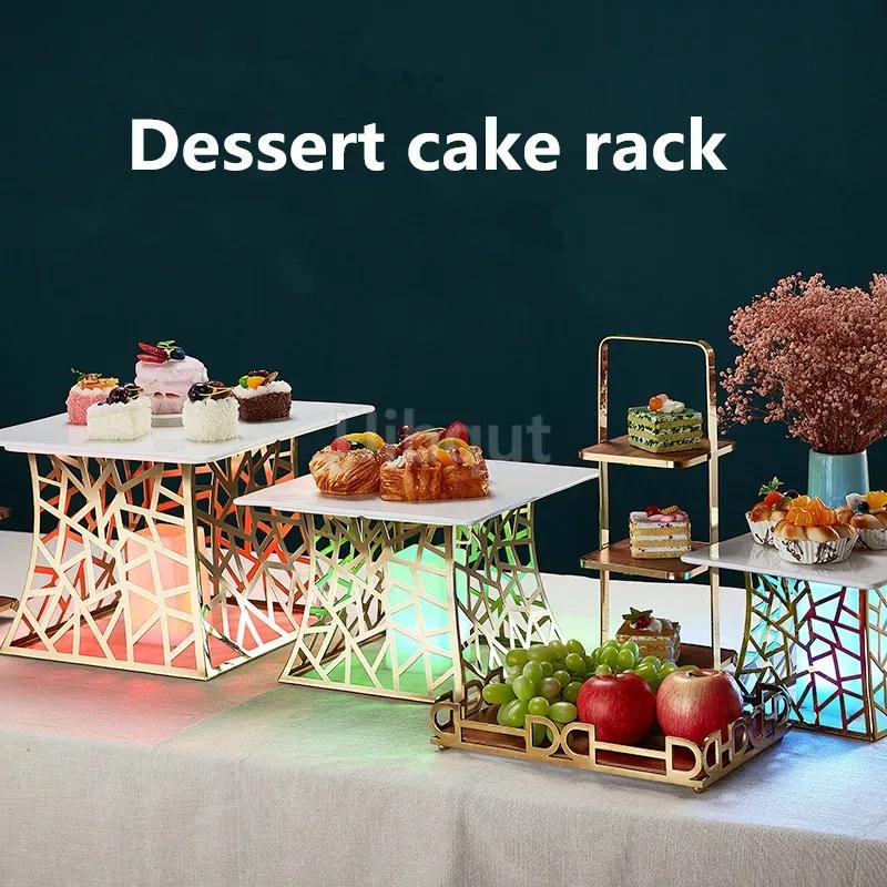 Dessert Pizza Exhibition Rack Stand Buffet Food Display Cake Tray Pans Plate Stand Tea Creative Table Baking Shop Decoration