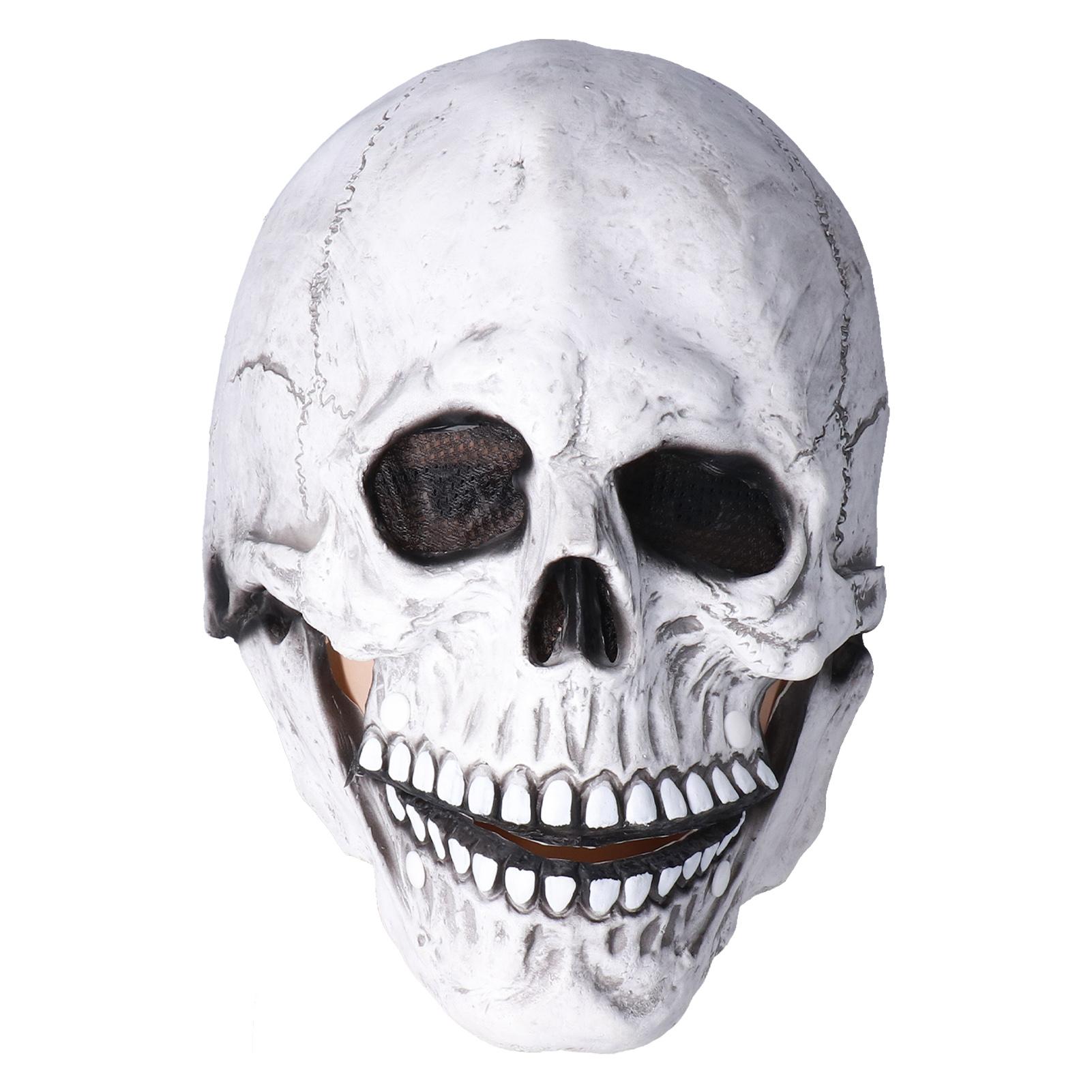 

Halloween Skull Helmet Full Head Skull Mask Latex Cosplay Costume Horror Skull Mask for Festival Party