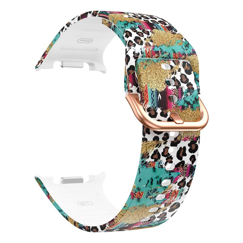 Printing Silicone Strap For Samsung Watch 8 Band Galaxy Watch 8 Classic Watchband Replacement No Gap Galaxy Watch 8 Correa