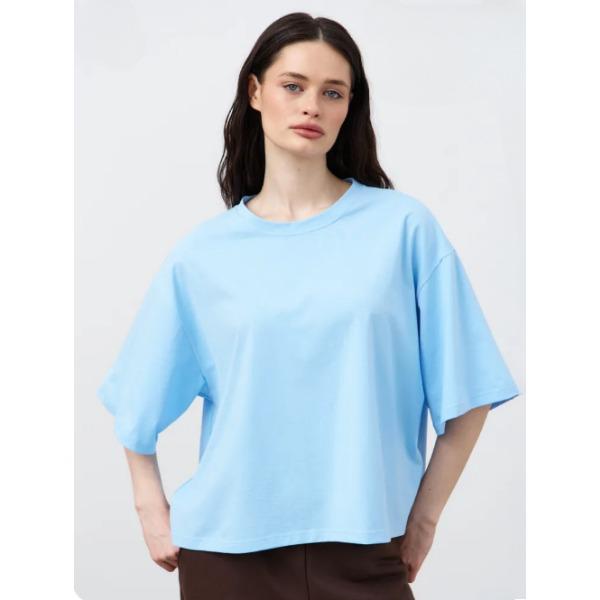 Summer Round Neck Solid Color Top Fashionable Casual Pure Cotton Short Sleeved Women's T-shirts