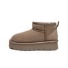 Autumn and winter heightening thick-soled snow boots new thickened velvet shoes non-slip warm short boots cotton shoes