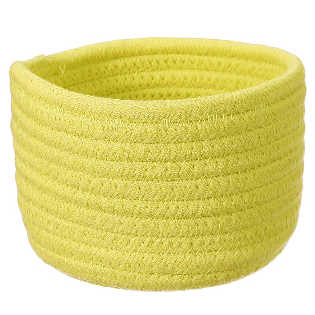 Uxcell Small Cotton Rope Woven Storage Basket Shelf Closet Storage Gift Woven Basket Cute Nursery Box Bin Decor Organization Bin