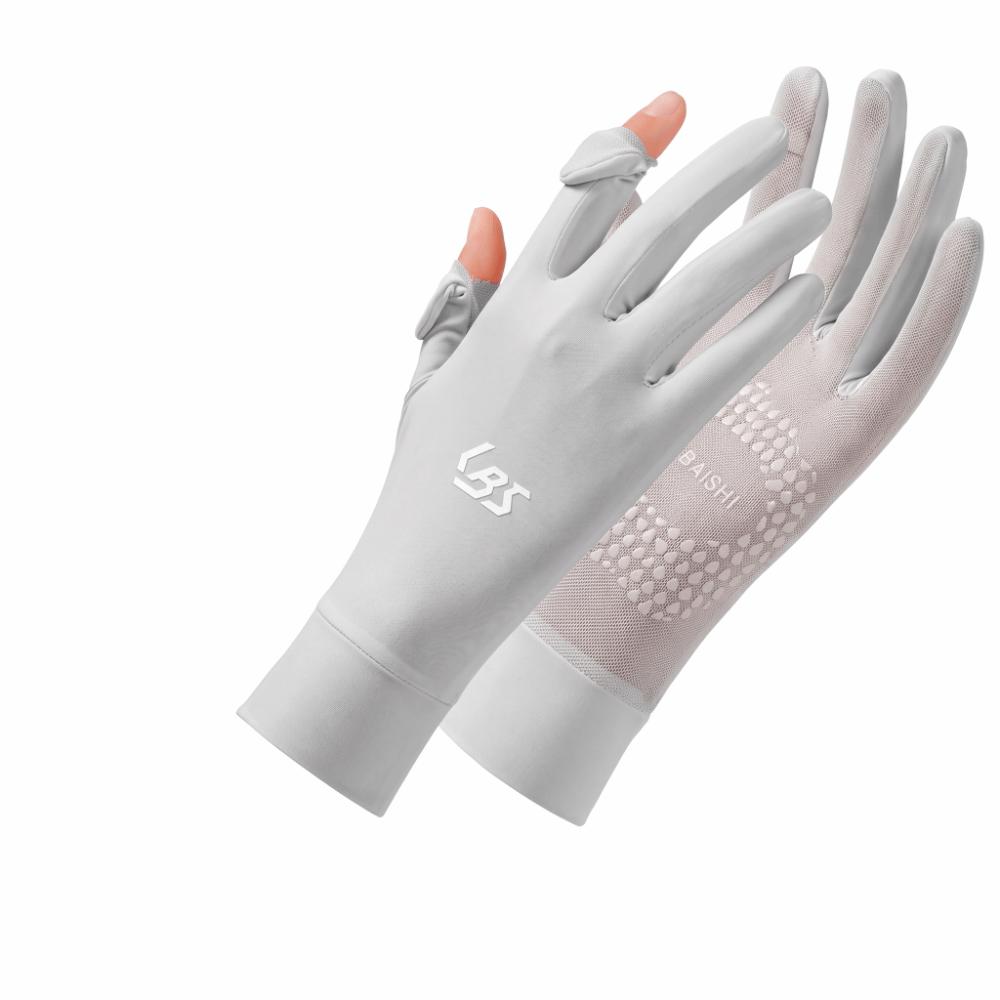 Ice Silk UV Protection Gloves Non-Slip Cycling Gloves Flip-Tip Sun Protection Gloves  Cycling