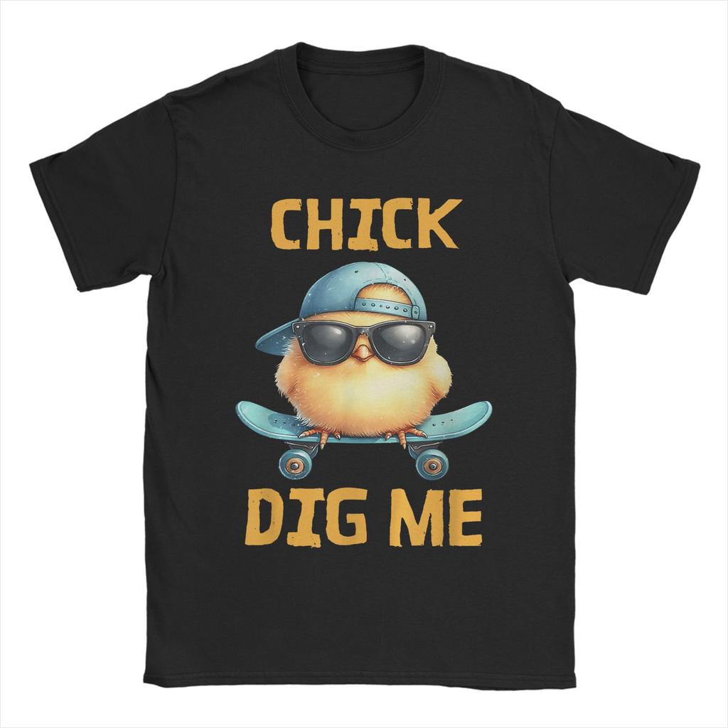 Chicks Dig Me Easter TShirt Summer  Funny T Shirts Cotton Novelty Tshirt For Couple ShortSleeve Casual Clothes