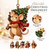Christmas Tree Acrylic Ornament, 2D Flat Holiday Hanging Decoration for Festive Home Decor