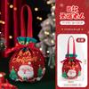 Christmas Flannel Gift Bag Cartoon Santa Claus Elk Candy Bag Children Christmas Eve Apple Bag Happy Neww Year Drawstring Pocket