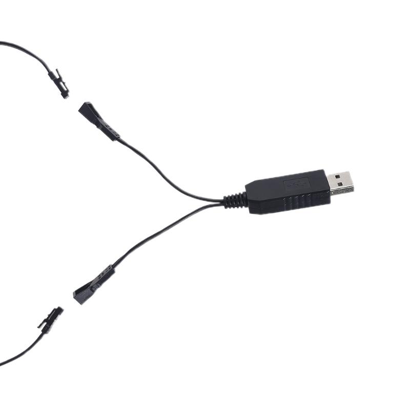 110cm 1 To 2 AAA Battery Eliminator USB Powered for Toothbrush Toy Flashlight Clock Walkie Talkie Christmas Strip Light