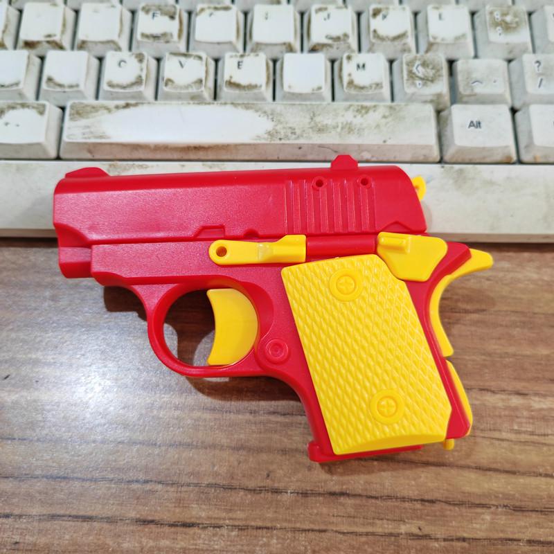 3D Printed TikTok-Style Radish Gun Toy: 1911 Cub Pistol for Decompression