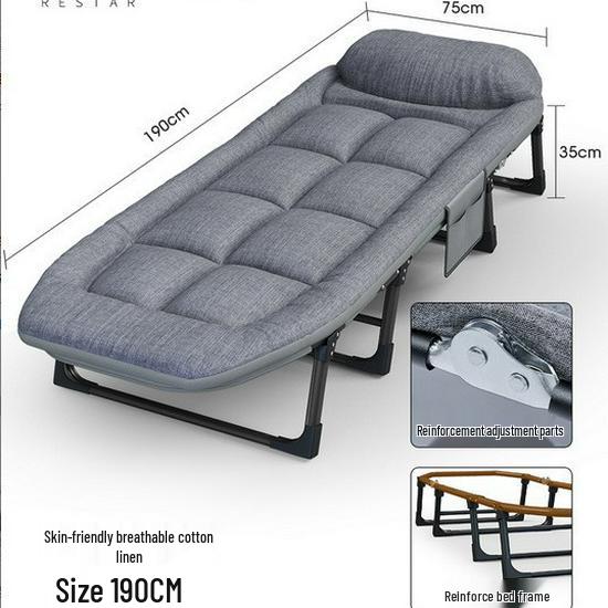 Ruishida Folding Recliner Bed for Office, Home, and Hospital Use