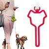 Dog Poop Bag Holder Hands-Free Dog Leash Dispenser Pet Waste Carrier Clip Outdoor Walking Puppy Poop Bags Clip Easy To Carry