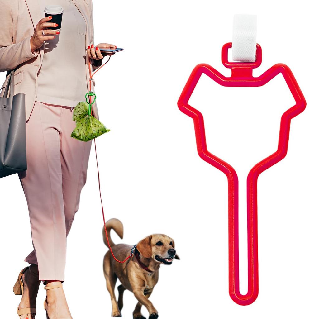 Dog Poop Bag Holder Hands-Free Dog Leash Dispenser Pet Waste Carrier Clip Outdoor Walking Puppy Poop Bags Clip Easy To Carry