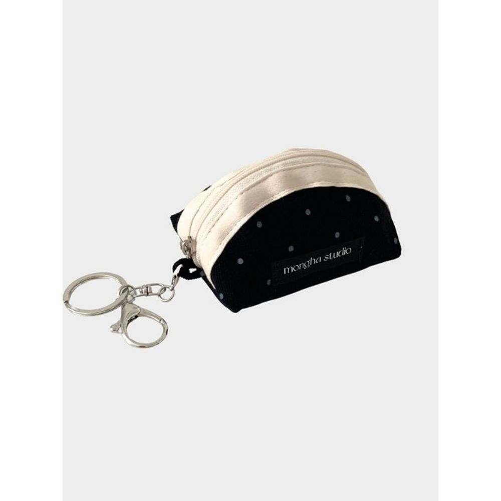 

studio master Dot keyring pouch_black black