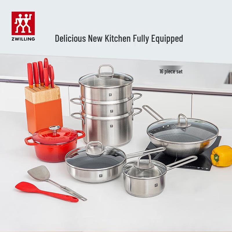 ZWILLING 16-Piece Cookware & Knife Set