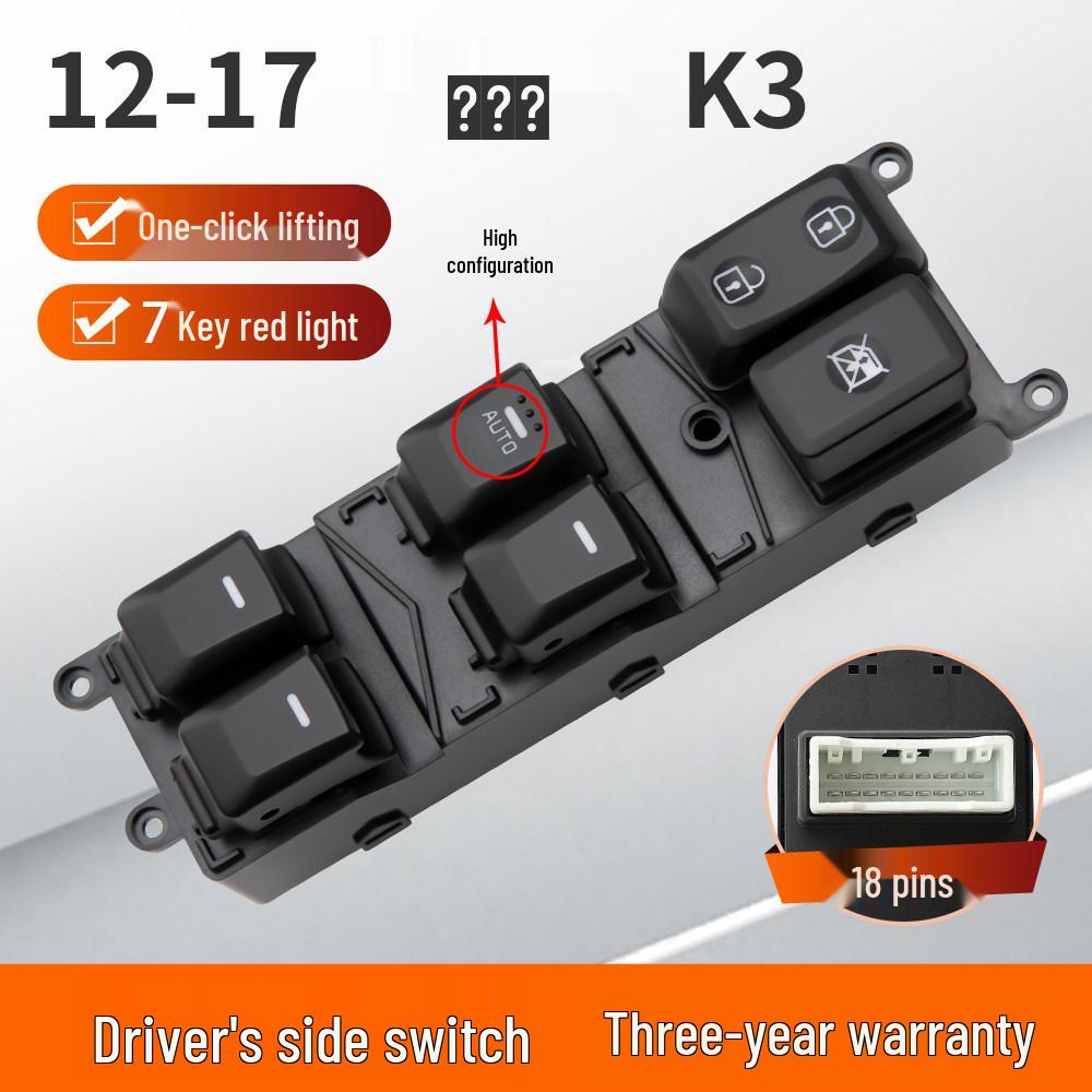 Kia K3 Power Window Switch 2012 Model Window Lifter Button Assembly 2013 Accessories