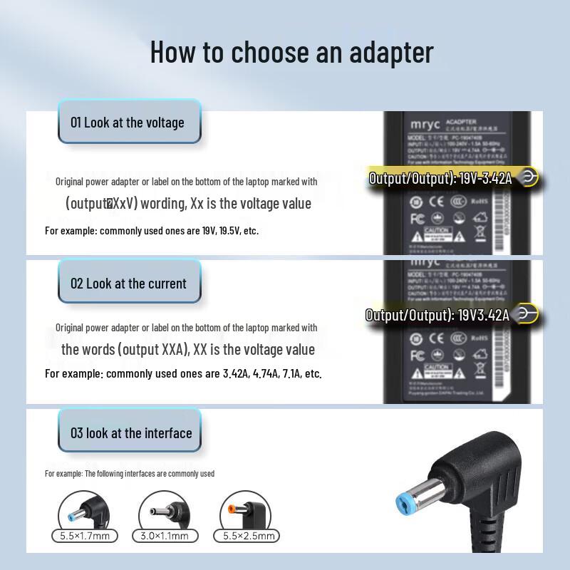 mryc 90W Laptop Power Adapter for Acer