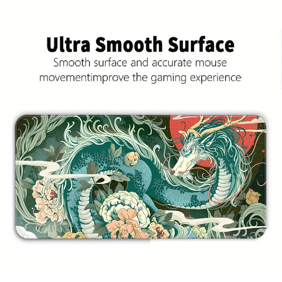 Overlock Mouse Pad Desk Accessories Computer Laptop Pad Game Console Pad Office Pad Keyboard Mouse Pad Cool Dragon