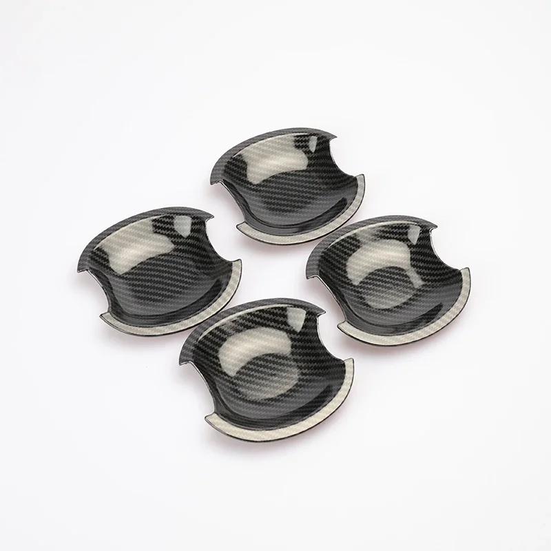 Car Decoration Door Handle Cover For Suzuki Swift 2005-2017 Glossy Black Carbon Fiber Car Trim Sticker Styling Accessories