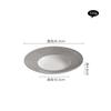 Creative Relief Texture Straw Hat Plate Ceramic Tableware Thick Soup Plate Salad Dish Pasta Plate Artistic Conception Tableware
