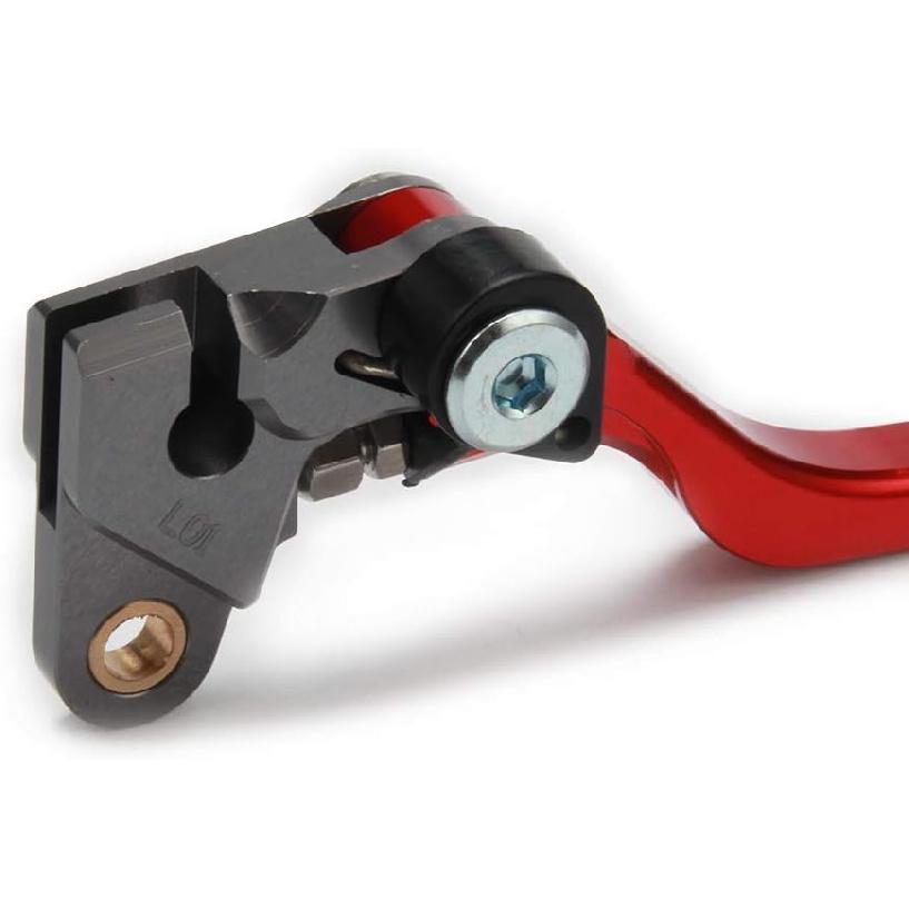 Dirt Bike Foldable Clutch Brake Levers,CNC Clutch Lever Breakaway Levers for CRF150R 07-25/CR80R CR85R 98-07/XR650R 00-06/CR125R CR250R 92-03 Red