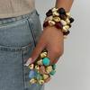 Irregular Beaded Bracelets For Women Multicolor Bohemia Geometric Handmade Bangles Couple Jewelry Gift