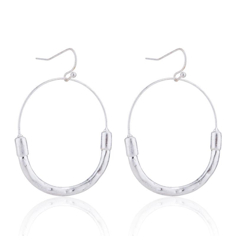 

Earrings Geometric Stylish For Women Chic Alloy Modern Fashion Accessories срібний