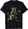 Cat Playing Guitar Rock Star Rock and Roll T-Shirt , Unisex Tee HS197 Unisex T-Shirt