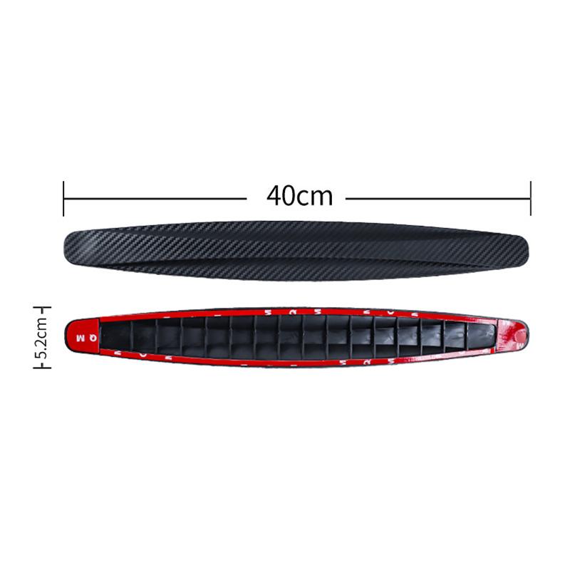 4pcs Car Bumper Protector Strip Universal Car Soft Rubber Front And Rear Corner Cover Guard Lip Strip Sticker