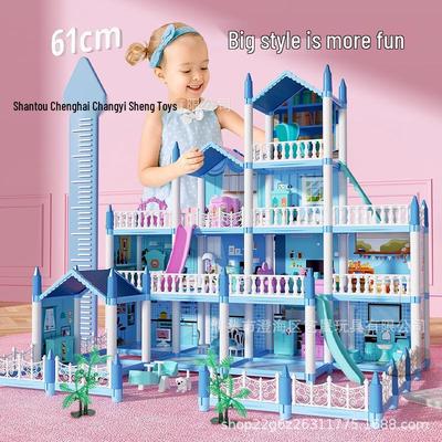 DIY Princess Castle Playhouse: Large Educational Dollhouse for Boys and Girls