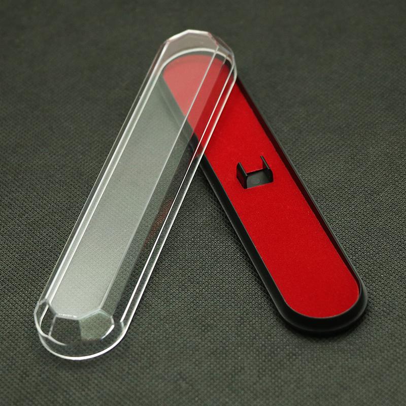 Rhombic Case Pen Storage Box Stationery Organizer School Office Use Transparent