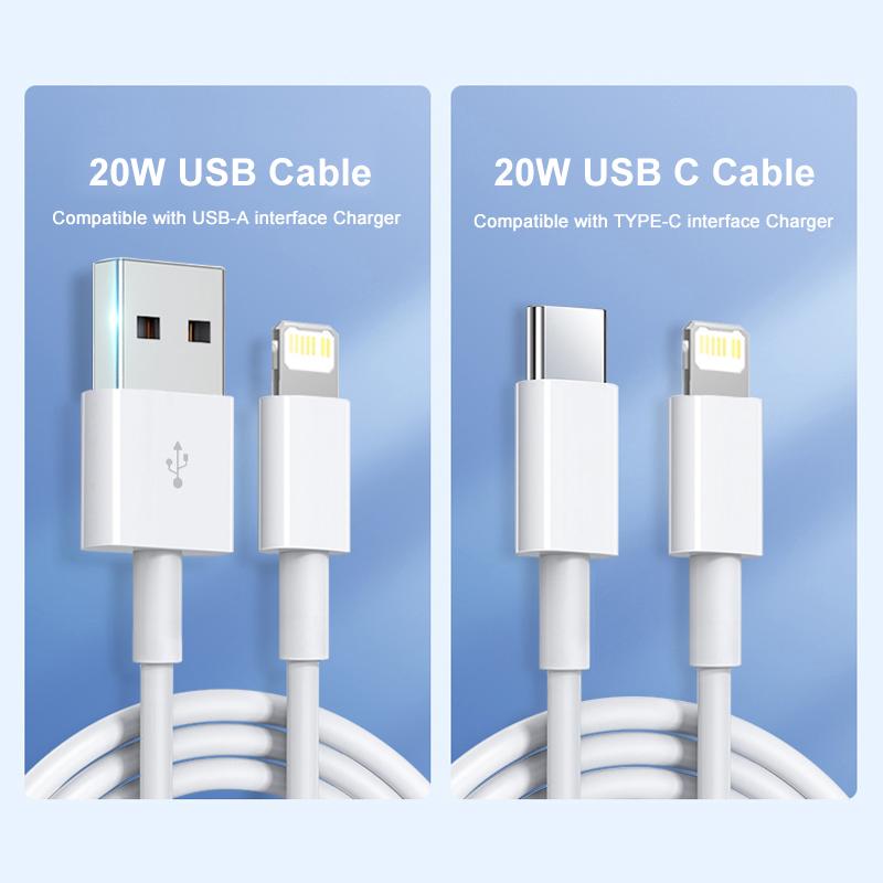 PD 30W Fast Charging Cable For iPhone 14 13 11 12 Pro Max Mini 7 8 X XS XR Plus 1M 2M USB Type C Phone Quick Charge Accessories