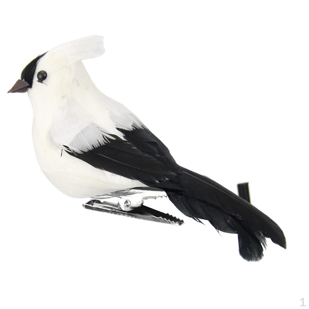 

Artificial Feathered Foam Birds, DIY Parrot Crafts Ornament, Design for home and garden Decoration Option3 B