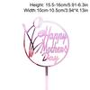 New Happy Mother'S Day Birthday Cake Topper Gold High-Grade Acrylic Mom Party Cake Toppers Mother'S Day Gifts Dessert Decoration
