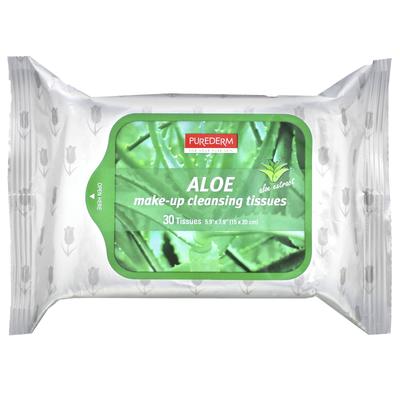 Makeup Cleansing Tissue, Aloe, 30 Tissues