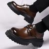 Mode Derby Business Herren Lederschuhe Retro Britischer Stil Design Mode Party Täglich Büro Dicksohlige Heißverkaufende Schuhe Neu