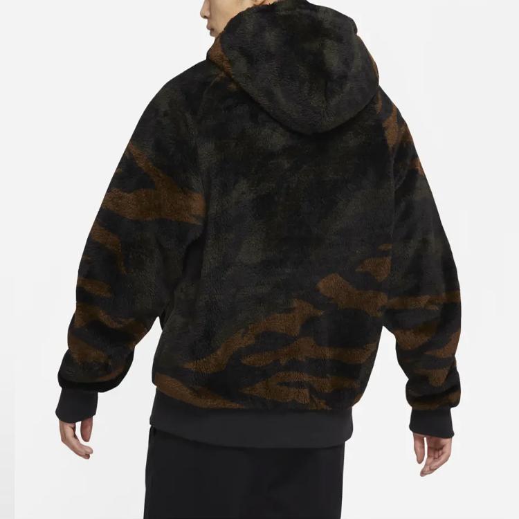 Jordan Wings Mikina na zip s kapucí Volná sportovní bunda Pánské bundy Černá DO6298-265