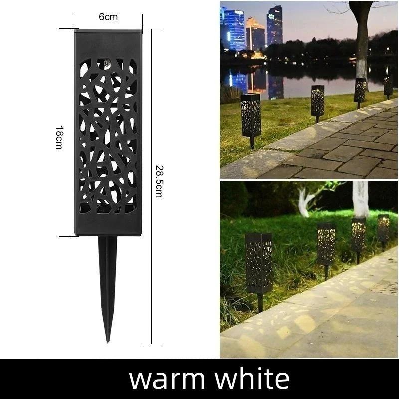 1/6/12Pcs Solar Outdoor Garden Light LED Hollow Carved Path Landscape Lawn Light For Garden Courtyard Terrace And Sidewalk Lighting