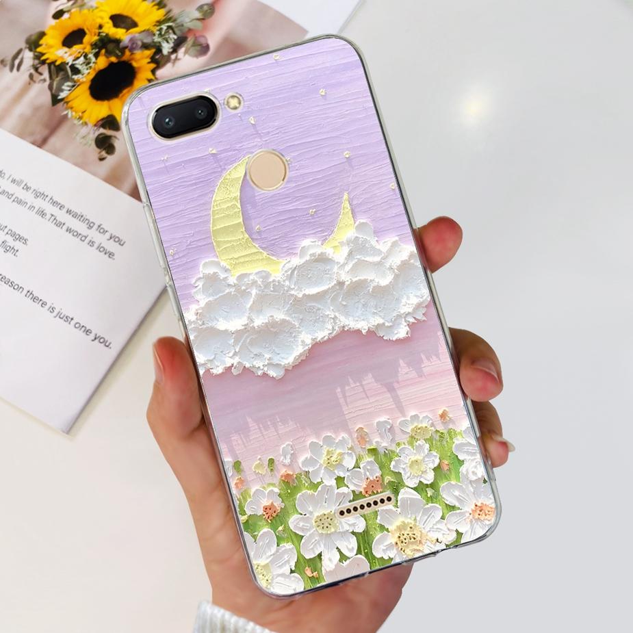 For Xiaomi Redmi 6 6A Case Cute Painted Cover Clear Silicone Phone Case Soft TPU Shell For Redmi 6A Redmi6 Redmi6A Fundas Bumper