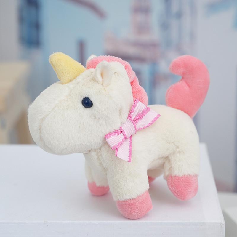 Unicorn Animal Plush Toy With Keychain For School Bag Decor And Gifts