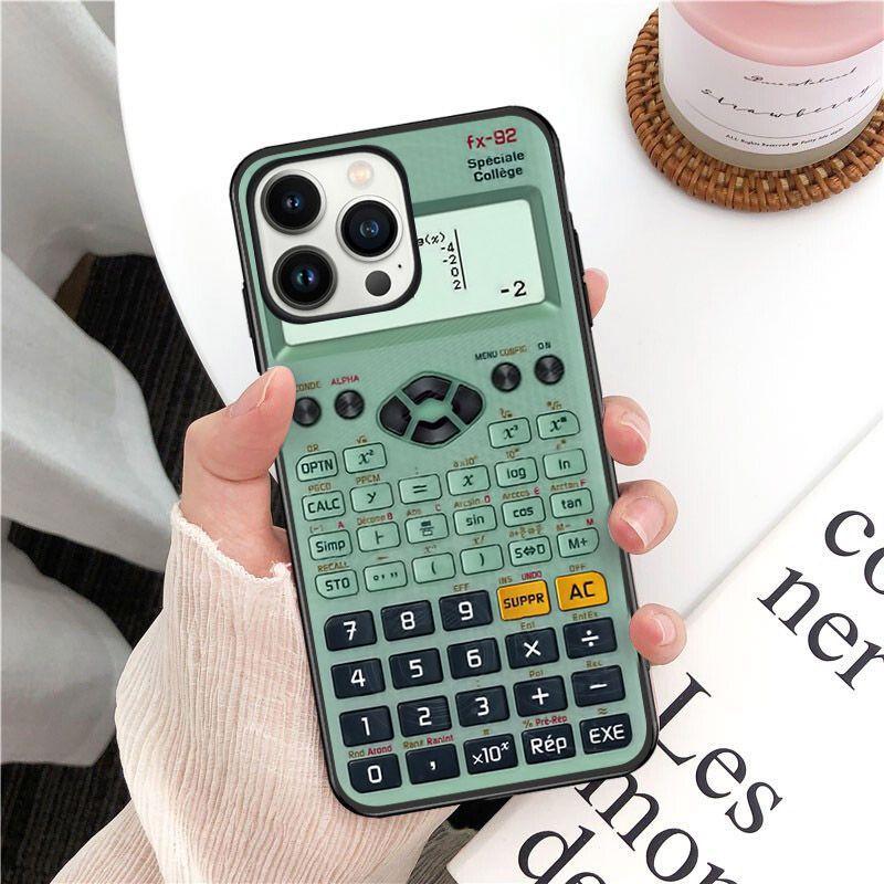 Funda Retro Peculiar Funny Calculator Phone Cover For Iphone 14pro 11pro 12 13pro Max 5s 6s Xs 7 8plus SE Xr 12mini Coque Cases