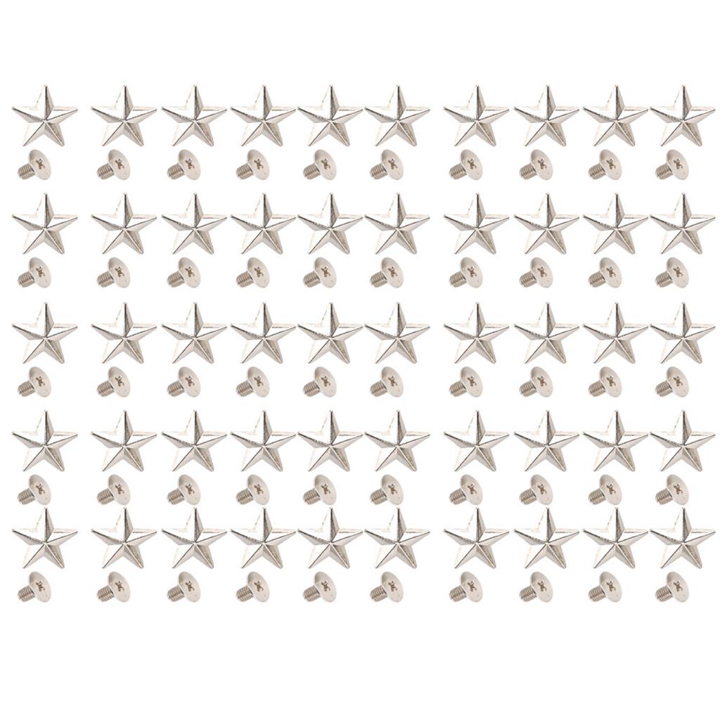Star Shape Rivet Crafts Stud Button Zinc Alloy Rivet for Shoes Bags Clothing Decoration