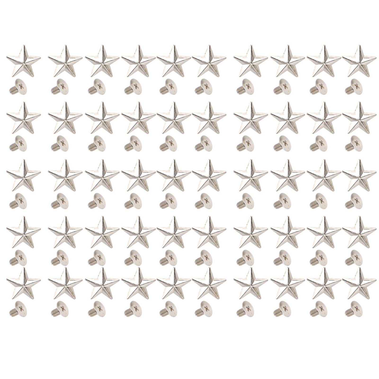 

Star Shape Rivet Crafts Stud Button Zinc Alloy Rivet for Shoes Bags Clothing Decoration Silver