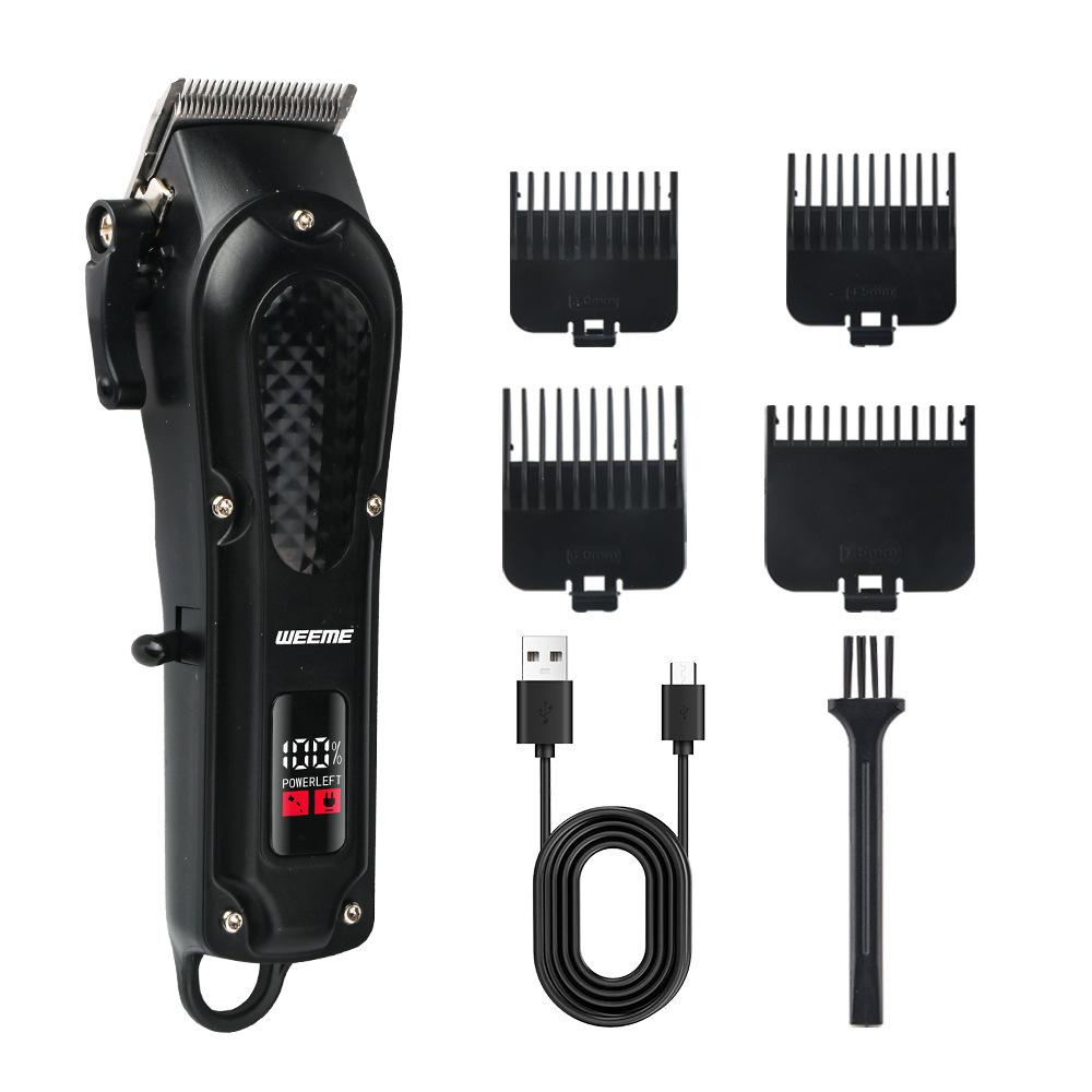 WEEME 806 Electric Hair Clipper UBS Rechargeable Cordless Beard Trimmer Men Powerful Electric Hair Clipper Trimming Tool