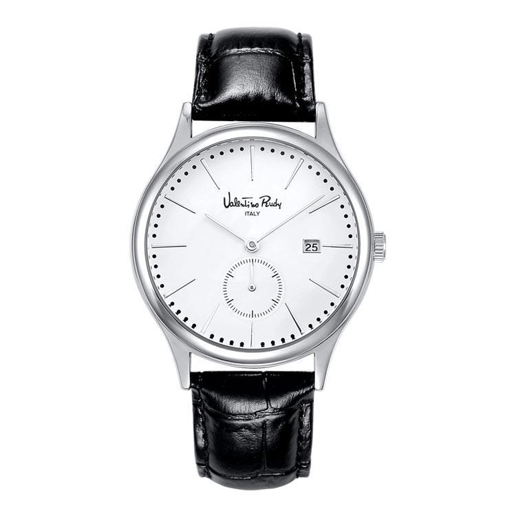 Ballentinoludi Vr1128A-Wtbk M Men'S Leather Wristwatch
