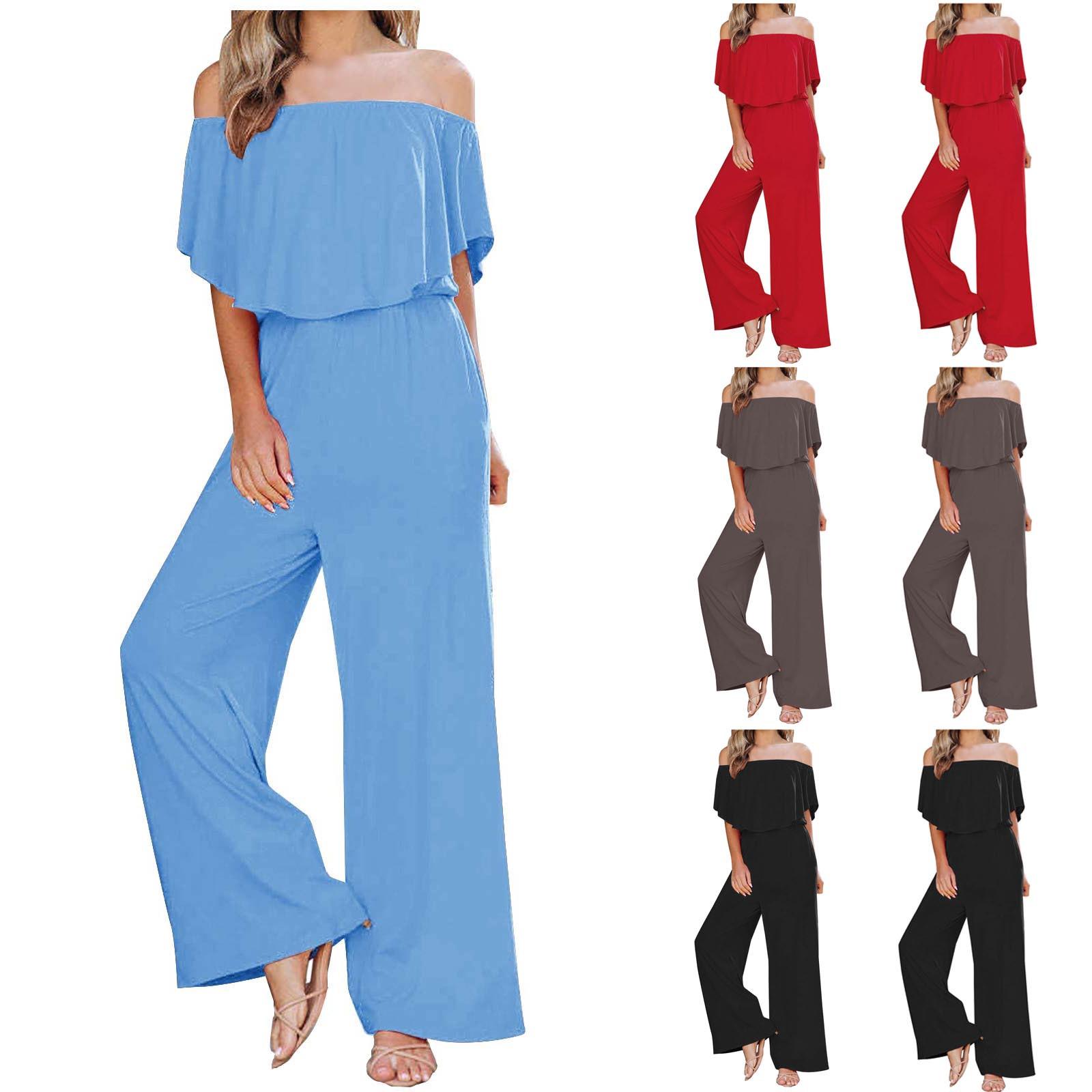 

Женский модный летний однотонный повседневный комбинезон без рукавов с рюшами на подтяжках